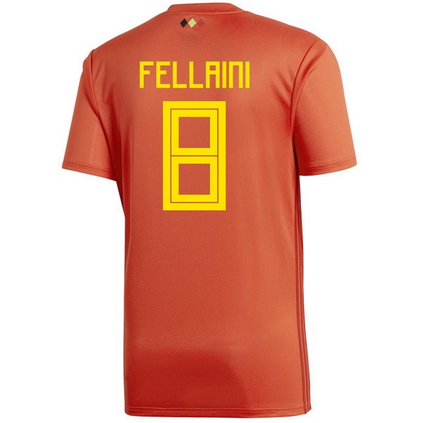 Camiseta Bélgica 1ª Fellaini 2018 Rojo